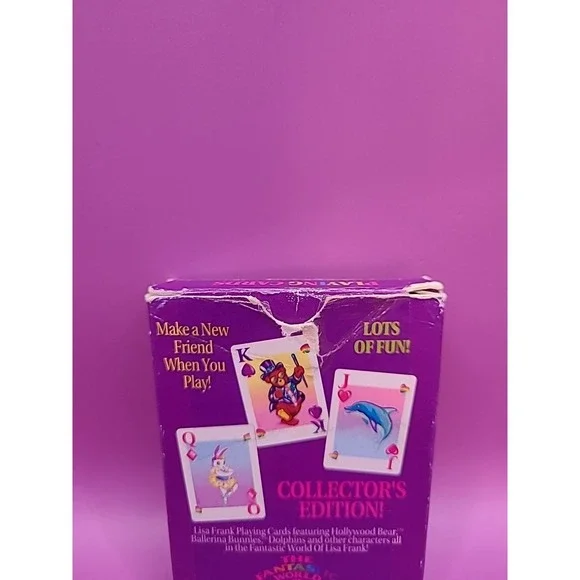 Vintage Lisa Frank Playing Cards Complete w/ Box  & Both Jokers Cards Rare - Picture 3 of 14
